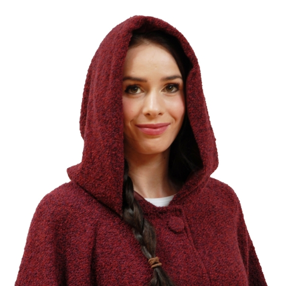 Kerry Woollen Mills Hooded Cape Irish Cashmere Merino Wool - Picture 13 of 13